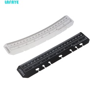 LAFAYE A5 A6 A7 Bookmark Straight Ruler Student Flexible Transparent 6 hole School Math Drafting Dra