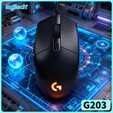 Logitech G203 LIGHTSYNC Wired Mouse, High Performance Sensor, Comfort Grip for All-Day Gameplay G102