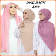 SHAWL ELASTIC BAND | INSTANT SHAWL ELASTIC BAND GETAH | PINLESS HIJAB