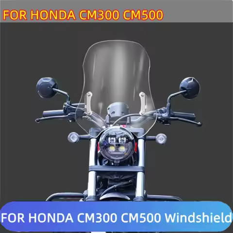 For Honda CM300 CM500 modified windshield front windshield chest rain shield mirror 304 stainless st