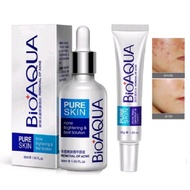 Set 2 in1 BIOAQUA Pure Skin removal of acne cream 30g+ Anti-acne 30ml(set rawatan jerawat) free1mask
