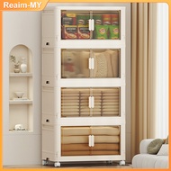 New Large Space Transparency Almari Baju Plastik Cabinet Storage Box Cabinet Kitchen Chest Drawer Kabinet Dapur