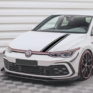 Car Hood Racing Style Sticker For Volkswagen VW Golf 8 7 5 4 6 GTI MK8 MK7 MK5 MK6 MK4 Vinyl Film De