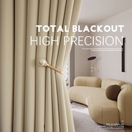 VIEW AND HUE high quality blackout curtain with rings for home living room bedroom window curtains m
