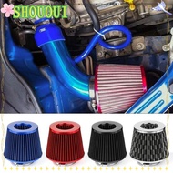 SHOUOUI Cold Intake Filter, 76MM Caliber Sport Power Mesh Cone Car Air Filters, Flow Mushroom Head Induction Kit Car