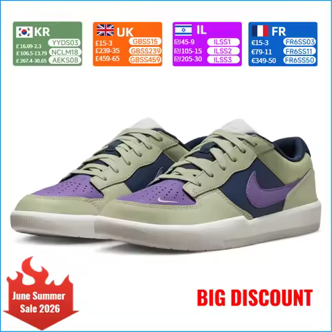 Nike SB Force 58 PRM L Unisex Skateboarding Shoes Premium Suede Durable Classic Retro Comfort Sneake