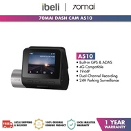 70mai Dashcam A510 Dual Channel 1944P HDR + 24H Parking Surveillance