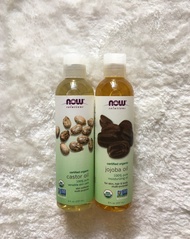 Now 🌱Organic Castor Oil 237 ml 🌱Organic Jojoba Oil 237 ml 🌱有機蓖麻油 237 毫升 🌱有機可可巴油 237毫升
