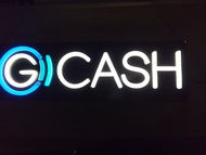 Gcash Polyethylene Board Neon Light Signage 14*4.5*2 Inches