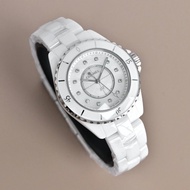 "Time Factory" Chanel j12 Series H5704 Women's Watch j12 White Ceramic Wrist Watch Fashion Casual La