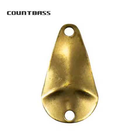 COUNTBASS 50pcs Brass Salmon Fishing Spoon Blanks 1.5g ( 3/64oz) Trout Area Spinning , Bass Pike Bai