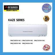 Mitsubishi Heavy Duty ติดผนัง รุ่น SRK-24CXV-W1 (KAZE series) ขนาด 25249 BTU แอร์บ้าน แอร์ เครื่องปร