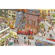 High Difficulty 1000 Pieces Cartoon Panoramic Town Adult Stress Relief Puzzle Toys Gift Creative Edu