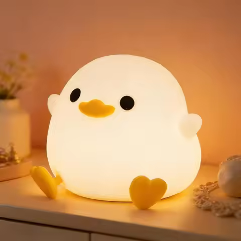 Cute DoDo Duck Lamp Squishy Silicone Dimmable Bedside Light Rechargeable Touch Nightlight for Boys G