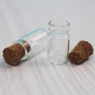 Cork Glass Jar Cork Glass Bottle (Extra Small) Height 18mm Essential Oil Bottle Cork Glass Bottle Co