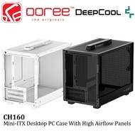 DEEPCOOL CH160 MINI ITX DESKTOP PC CASING / CASE WITH FULL SIZED AIR COOLING / HIGH AIRFLOW PANELS -