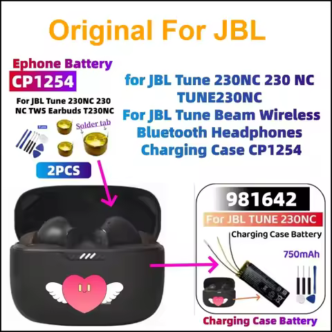 981642 750mAh Battery for JBL Tune 230NC 230 NC TUNE230NC / For JBL Tune Beam Wireless Bluetooth Hea