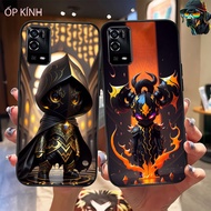 Glass phone case for oppo a55 4g / oppo a55 5g cool vip powerful super robot case