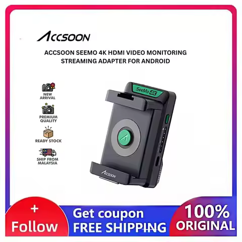 Accsoon Seemo 4K Android HDMI Phone Adapter Video Transmitter 4K30/1080p60, Charge Smartphone,Receor