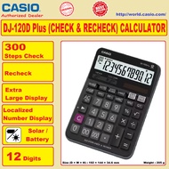 Casio 12 Digits Calculator 12 Digit DJ-120D Plus 300 Steps Check & Recheck Go To Correct Auto Review