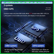 BRAMA P6 GPS MOBIL OBD OBD2 METER DIGITAL SCANNER ALARM SPEED GAUGE