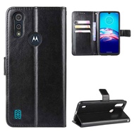 Flip leather Case For Motorola Moto E E6 E6S E6i E7 E7i play plus power E22 E22i E32 E40 E30 E20 G10