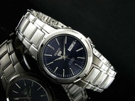 SEIKO 5 Automatic  รุ่น SNKA05K1 นาฬิกาผู้ชายสายแสตนเลส สีเงิน หน้าปัดสีน้ำเงิน - มั่นใจ ของแท้ 100% ประกันสินค้า 1 ปีเต็ม