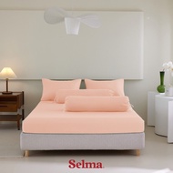 Selma Polyester Bed Sheet Set - Peach Bed Sheet Bed Sheet Bed Sheet