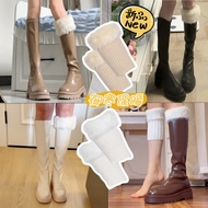 Autumn Winter Fur Boot Cover Faux Fur Cuff Short Boots All-Match Leggings Warm Women Thick Plush Soc
