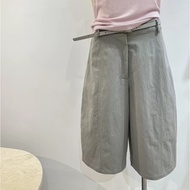 White Balloon Pants - Women's High-Waist Loose Fit with 5-Point Design