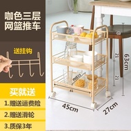 Mobile Kitchen trolley rack small trolley can push storage rack laminate balcony bathroom bedroom wi