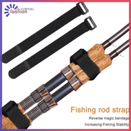 {FA} 20pcs Nylon Fishing Rod Fastener Belts Strap Holder Suspenders Hook Loop Ties *A ❀