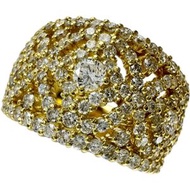 二手 12 號鑽石戒指，1.93 克拉 18K 金，10.2 克。