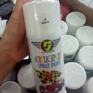Pilok Pilox Cat Semprot RJ London White 40 Putih 40 PUTIH SUSU PUTIH GLOSSY 300cc