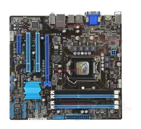 For ASUS P8B75-M Main Board USB3.0 Interface, Dual DDR3 Memory Slots Are 100% Tested