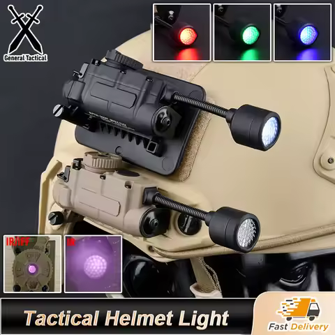 Sidewinder Tactical Fast Helmet Red Green Blue IR White Light Multifunctional Lamp Strobe IFF For Ou