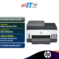 HP Smart Tank 720 / HP Smart Tank 750 All-in-One Wireless Inkjet Printer Ink Tank Printer 6UU46A 6UU