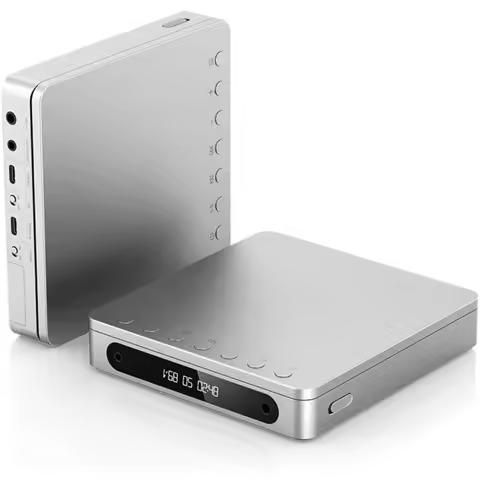 DM13 Multifunctional Portable Stereo CD Player, Long-Lasting Battery, USB Ripping, Optical/Coaxial/3