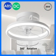 2 In 1 Small 13.5 Inchs Electric Ceiling Fan Light 360° Rotation Ceiling Fan Kitchen/Toilet LED Ligh