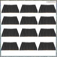 12 Pieces Acoustic Foam Panel Self-Adhesive,Acoustic Foam Panel,Sound Insulation Pad,Reduce Noise,fo