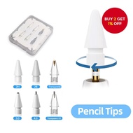 Soft Nib Pencil Tips 6x 2H 2B 3.0 4.0 Fine Pencil Tips Sets Replacement for Apple iPad Pencil 1st/2n