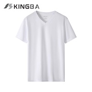 MOSO KINGBA Plain V-Neck Dri-Fit T-Shirt Unisex Drifit Casual Vneck T-Shirt Plain Tee KB02001