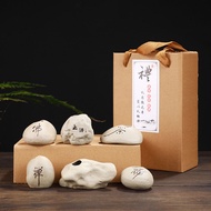 Stone ceramic vase (white)-FB005