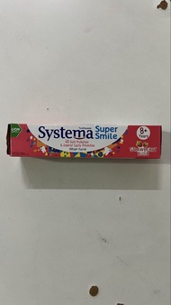 Systema Super Smile Strawberry Rush Toothpaste Kids 8+ Yrs 獅王Systema兒童牙膏士多啤梨味 8歲+