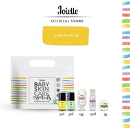 Joielle Ouchie Pouch includes Calm EO 3ml, Booster EO 3ml, Natural Rub 15g, Baby Oil 15ml, Wonder Cr