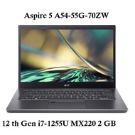 Acer Aspire 5 Acer A514-55G-70ZW|12th Gen i7-1255U Processor(10 Core)|16GRam-512GB SSD|Nvidia MX550 