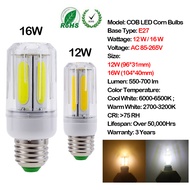 6pcs/lô công suất cao ee27 cob bóng đèn ngô 12w 16w e14 đèn led e12 b22 đèn cob lampada led 110v 220