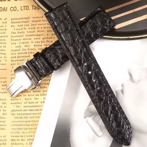 For Tissot Lilock Daniel Wellington Rolex Watch Original Genuine Crocodile Sweatproof Breathable Wat