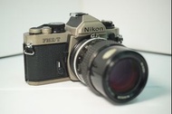 Nikon FM2/T Titanium｜測光準｜連 Nikkor 135mm f/3.5 套裝（FM2/T、Titanium、鈦、Nikon FM2、菲林相機、機械快門、經典）