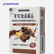 Decathlon Cocoa Coated Egg Roll Snack Lemon Coconut Flavored Milk Chocolate Whey Protein Bar 72g Box